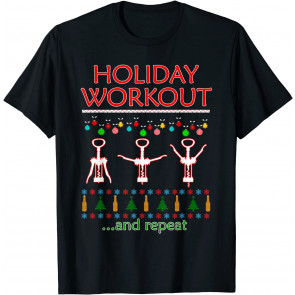 Holiday Workout Beer Drinking T-Shirt