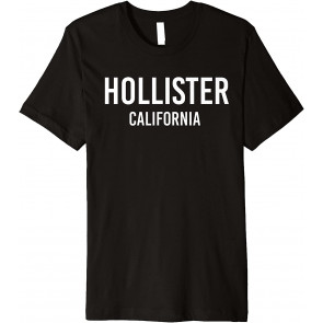 HOLLISTER CALIFORNIA CA USA Patriotic Vintage Sports T-Shirt