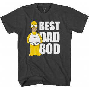 Homer Simpson Best Dad BOD Men's Graphic T-Shirt