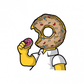 Homer Simpson Doughnut Eating Doughnut Tshirt