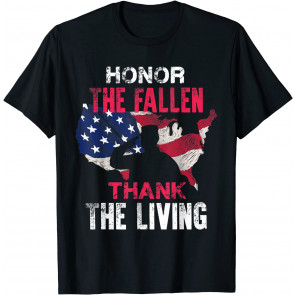 Honor The Fallen Veteran Themed Military Support T-Shirt