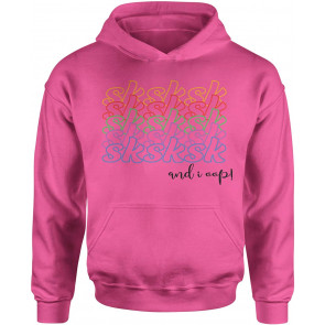 HOOD And I Oop Sksksksk Vsco X-Large Hot Pink T-Shirt