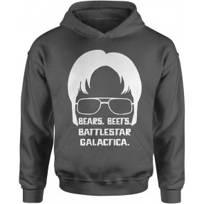 HOOD Bears Beets Battlestar Galactica X-Large Charcoal Grey T-Shirt