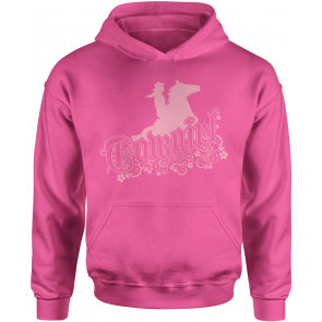 HOOD Cowgirl Riding A Horse Small Hot Pink T-Shirt