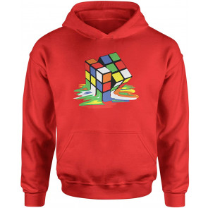 HOOD Melting Multi-Colored Cube Medium Red T-Shirt