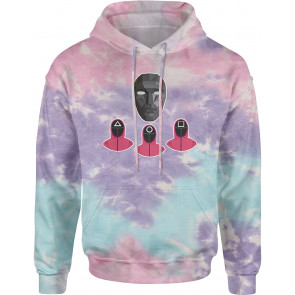 Squid Front Man Worker Faces Large Cotton Candy T-Shirt