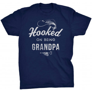 Hooked On Being Grandpa - T-Shirt