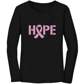 Hope Breast Cancer Awareness Pink Ribbon Women T-Shirt