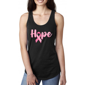 Hope Pink Ribbon Support Brave Fight Breast Cancer Awareness T-Shirt