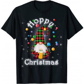 Hoppy Christmas Gonk Festive Drinking Gnome T-Shirt