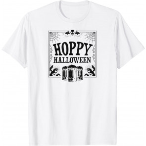 Hoppy Halloween Beer Drinking Spooky Local Craft Beer Lover T-Shirt