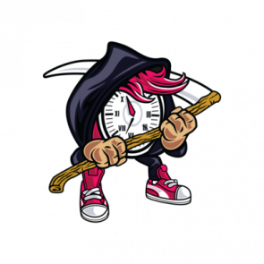 Horror Clock Time Will Come Grim Reaper Tshirt