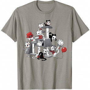 Horror Movies Cat T-Shirt