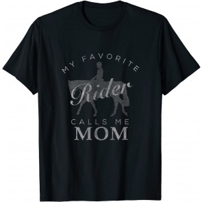 Horse Riding Mom And Son Daughter T T-Shirt