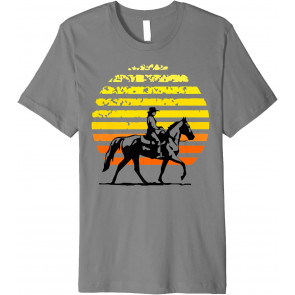 Horse Riding Vintage Cowgirl Texas Ranch Equestrian Gift T-Shirt