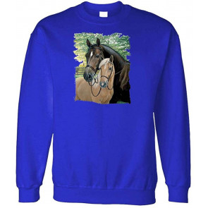 HOT Shot & ED - Best Friends Horses - Fleece Sweat T-Shirt