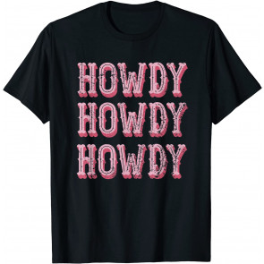 Howdy Rodeo Women Vintage Western Country Southern Cowgirl T-Shirt