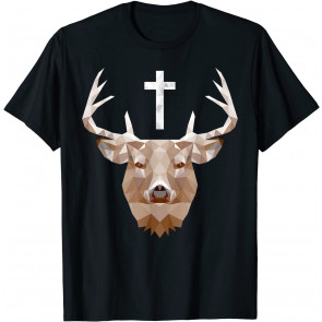 Hubert Hubertus Patron Saint Of Hunters Stag T-Shirt
