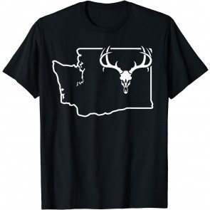 Hunting Deer Washington Deer Antler T-Shirt