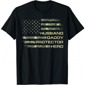 Husband Daddy Protector Hero  T-Shirt