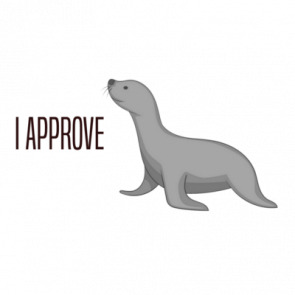 I Approve  Seal Of Approval  Funny Pun  Riddle Tshirt
