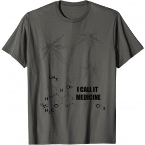 I Call It Medicine Cannabis Compound Structure T-Shirt