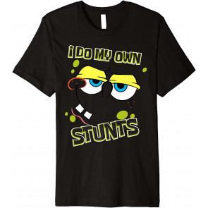 I Do My Own Stunts Spongebob Face T-Shirt