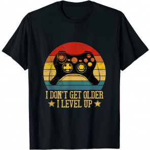 I Don't Get Older I Level Up Video Gamer Birthday Vintage T-Shirt