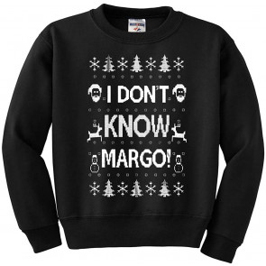 I Don't Know Margo Ugly Christmas  Boys Crewneck Graphic Sweat T-Shirt
