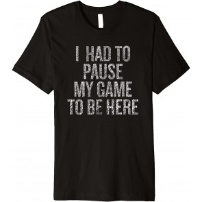 I Had To Pause My Game To Be Here Fun T-Shirt