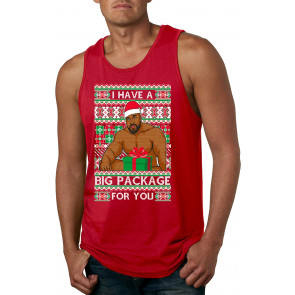 I Have A Big Package Meme Barry Wood Ugly Christmas  T-Shirt