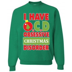 I Have OCD Obsessive Christmas Disorder Xmas Ornament T-Shirt