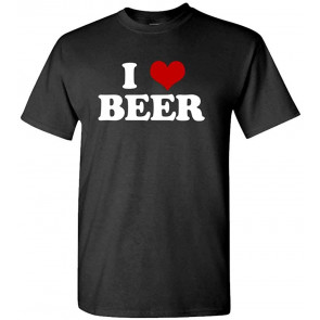 I Heart Beer Love Alcohol Brew Lager ALE - T-Shirt