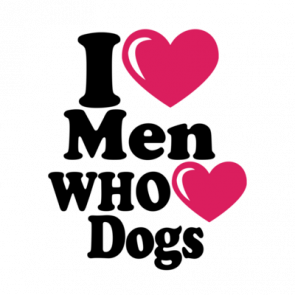 I Heart Men Who Heart Dogs Tshirt