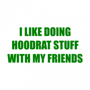 I Like Doing Hoodrat Stuff With My Friends Shirt