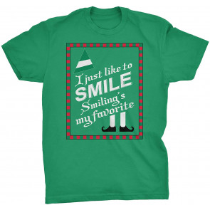 I Like To Smile Smiling Is My Favorite - ELF Christmas  T-Shirt