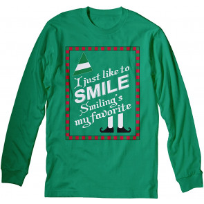 I Like To Smile Smiling Is My Favorite - ELF Christmas  T-Shirt