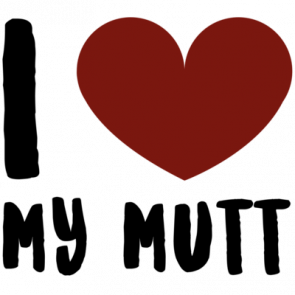 I Love Heart My Mutt  Mutt Tshirt