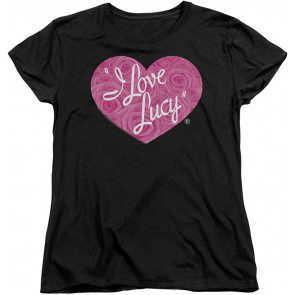 I Love Lucy Floral Logo T-Shirt