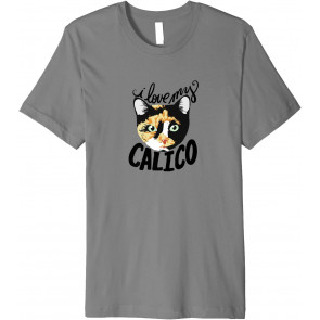 I Love My Calico Cat T-Shirt