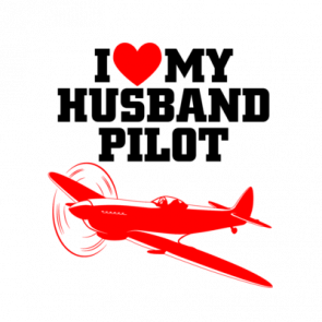 I Love My Husband Pilot Tshirt