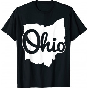 I Love My Ohio Home Script Ohio Buckeye State T-Shirt