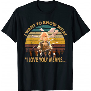 I Love Violets Design Arts Evergardens Anime Japanese Manga T-Shirt