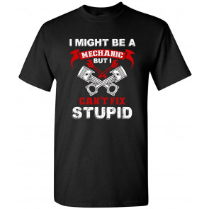 I Might Be A Mechanic But I Can't Fix Stupid T-Shirt