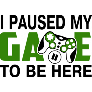 I Paused My Game To Be Here Gaming Tshirt