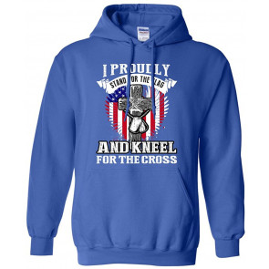 I Proudly Stand For The Flag And Kneel For The Cross DT Sweat T-Shirt