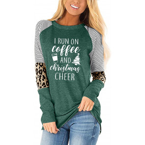 I Run On Coffee And Christmas Cheer T-Shirt