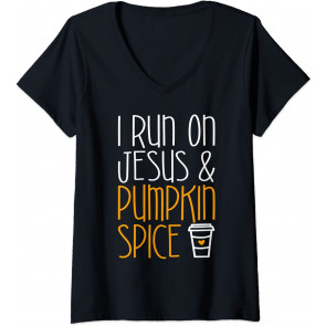 I Run On Jesus And Pumpkin Spice T-Shirt