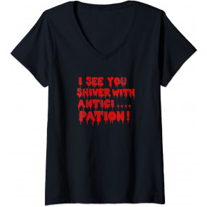 I See You Shiver Red Drip Text T-Shirt