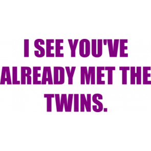 I See Youve Already Met The Twins Shirt